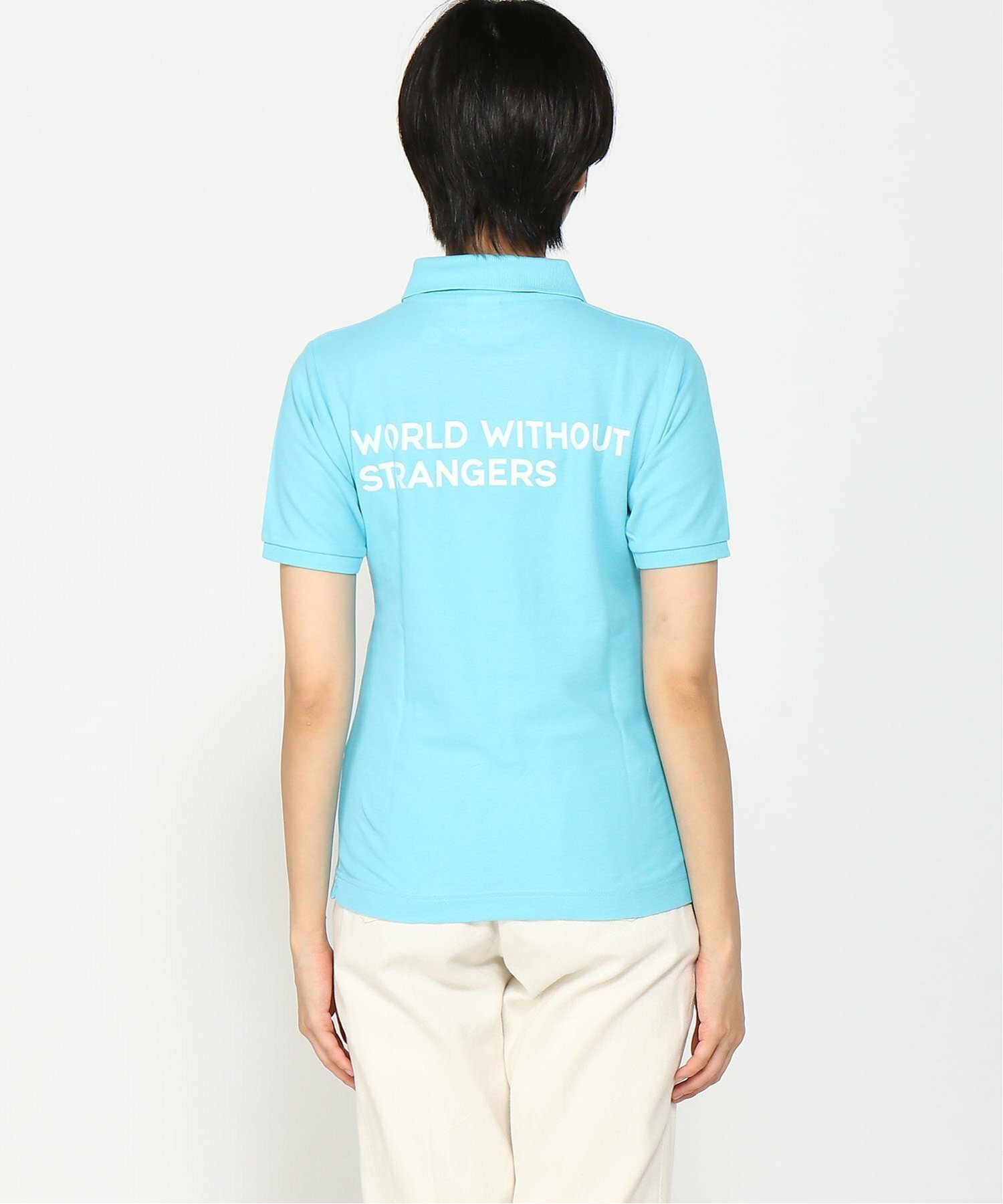 (W)ワールドロゴポロシャツ